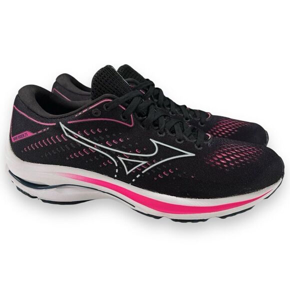 *MIXED SIZES* Mizuno Wave Rider 25 Womens Left 10 Right 9 Cancer Awareness READ! - Picture 2 of 10